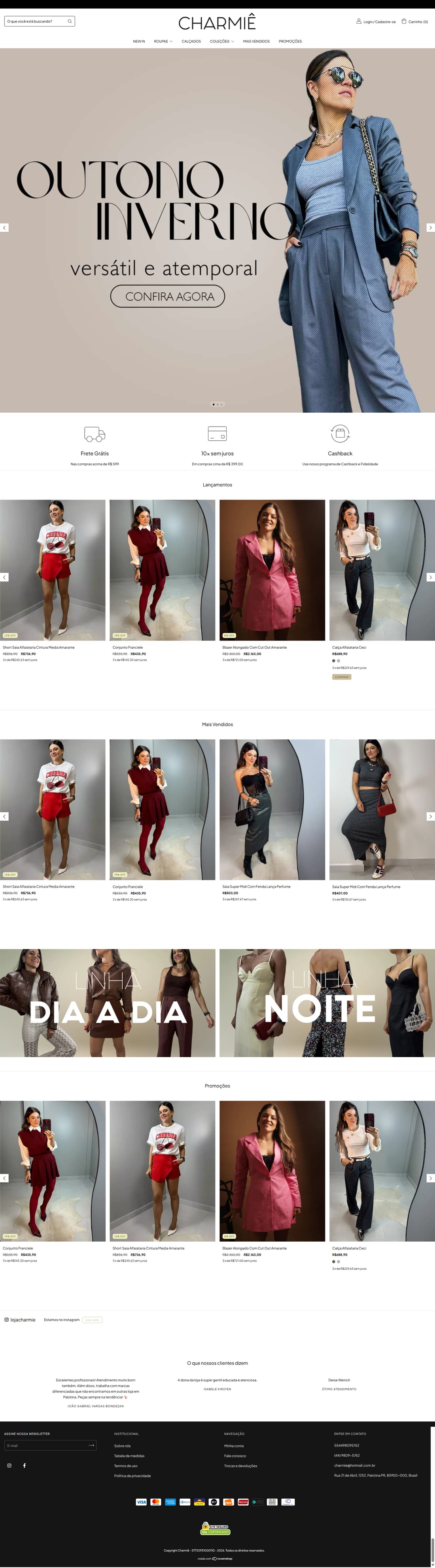 E-commerce Charmiê