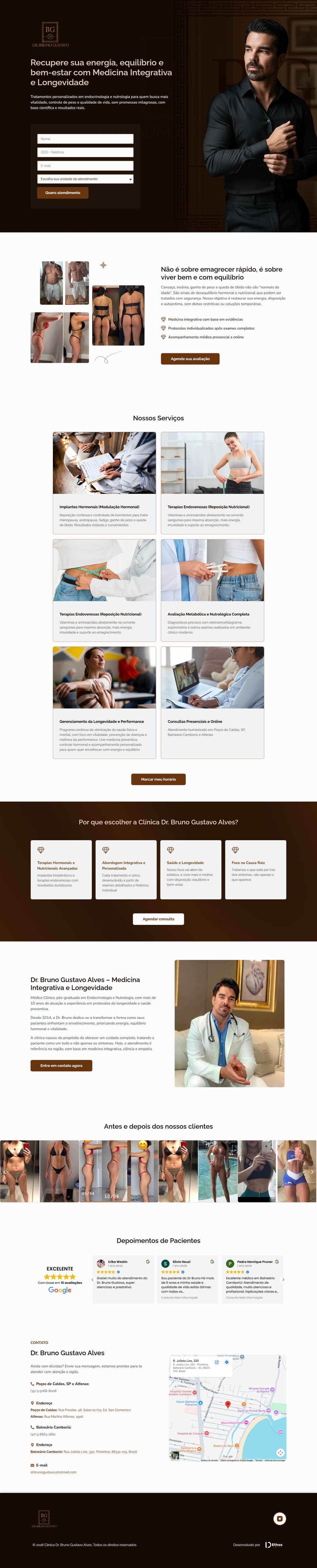 Landing page Dr. Bruno Gustavo