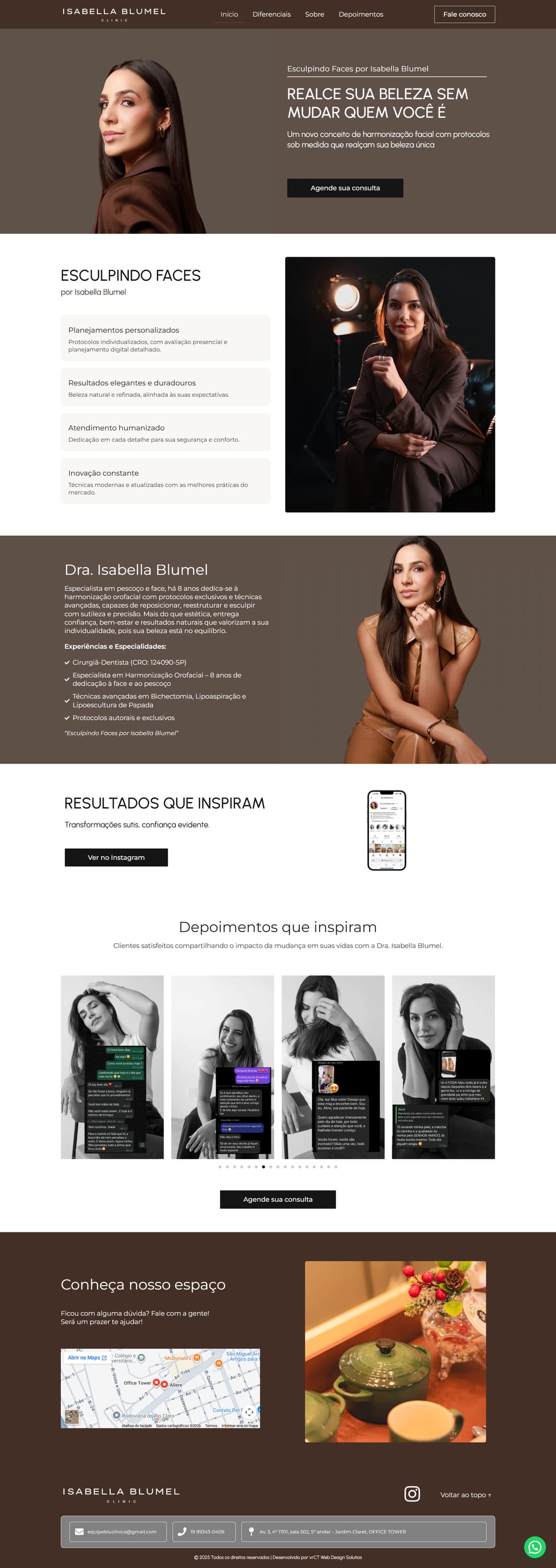 Landing page Dra. Isabella Blumel