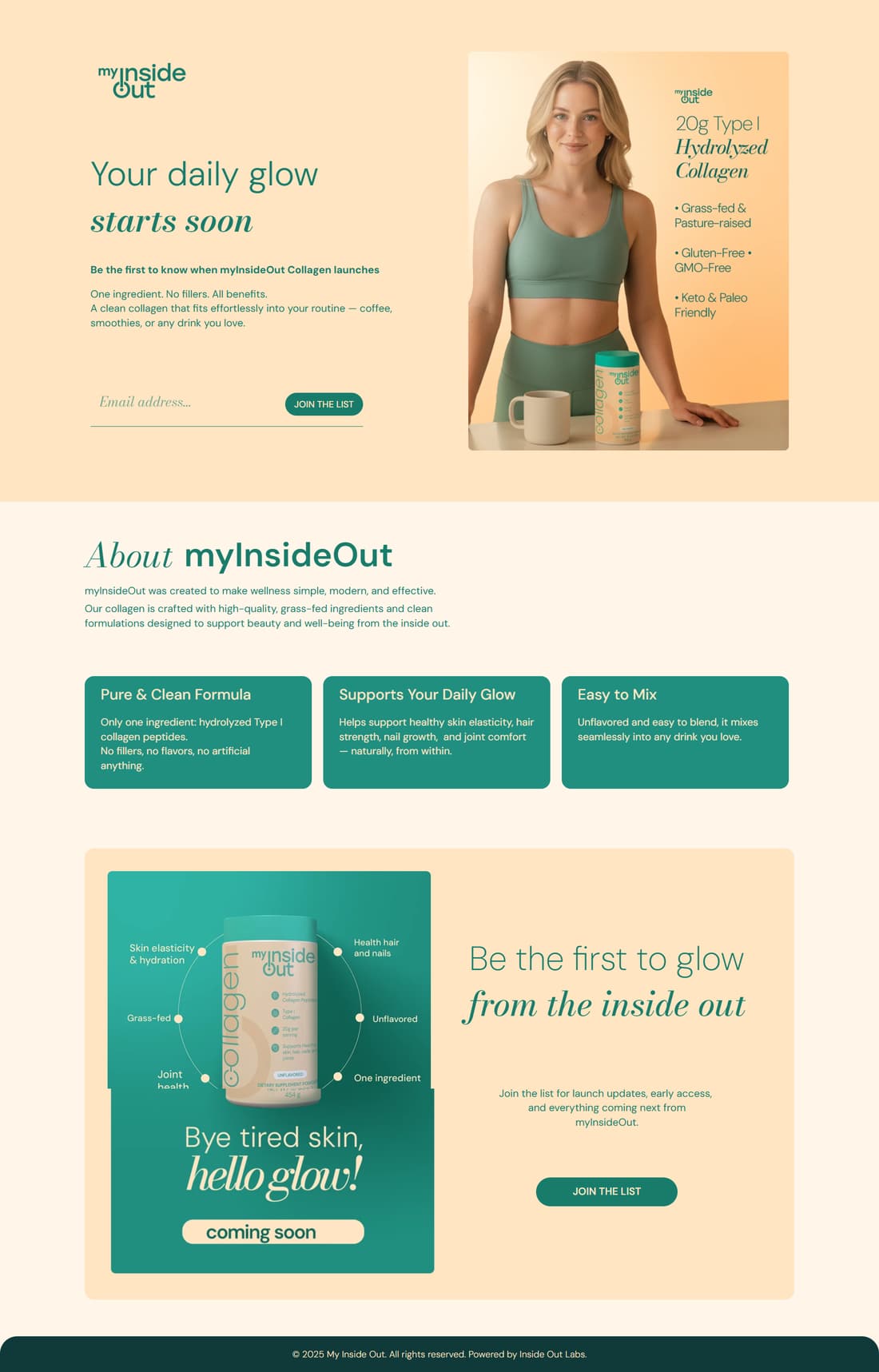 Landing page Inside Out