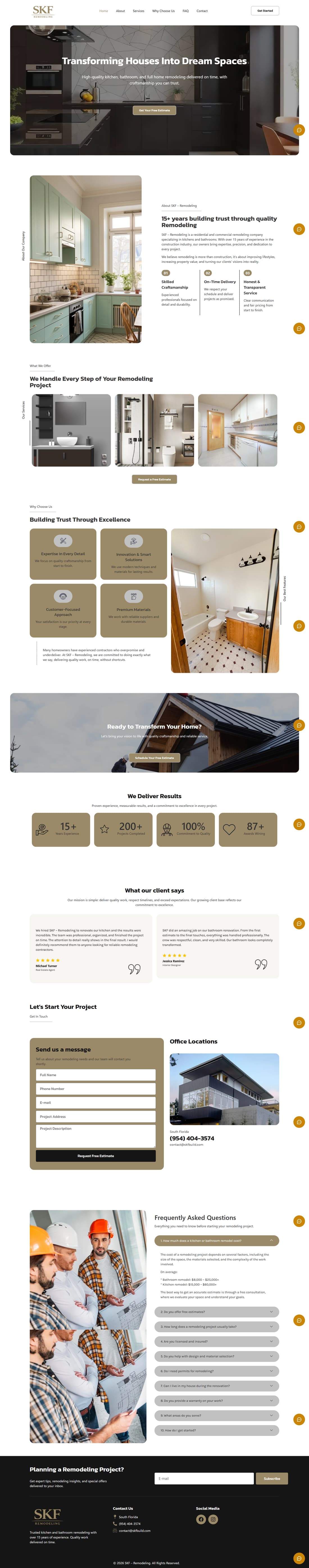Landing page SKF Build